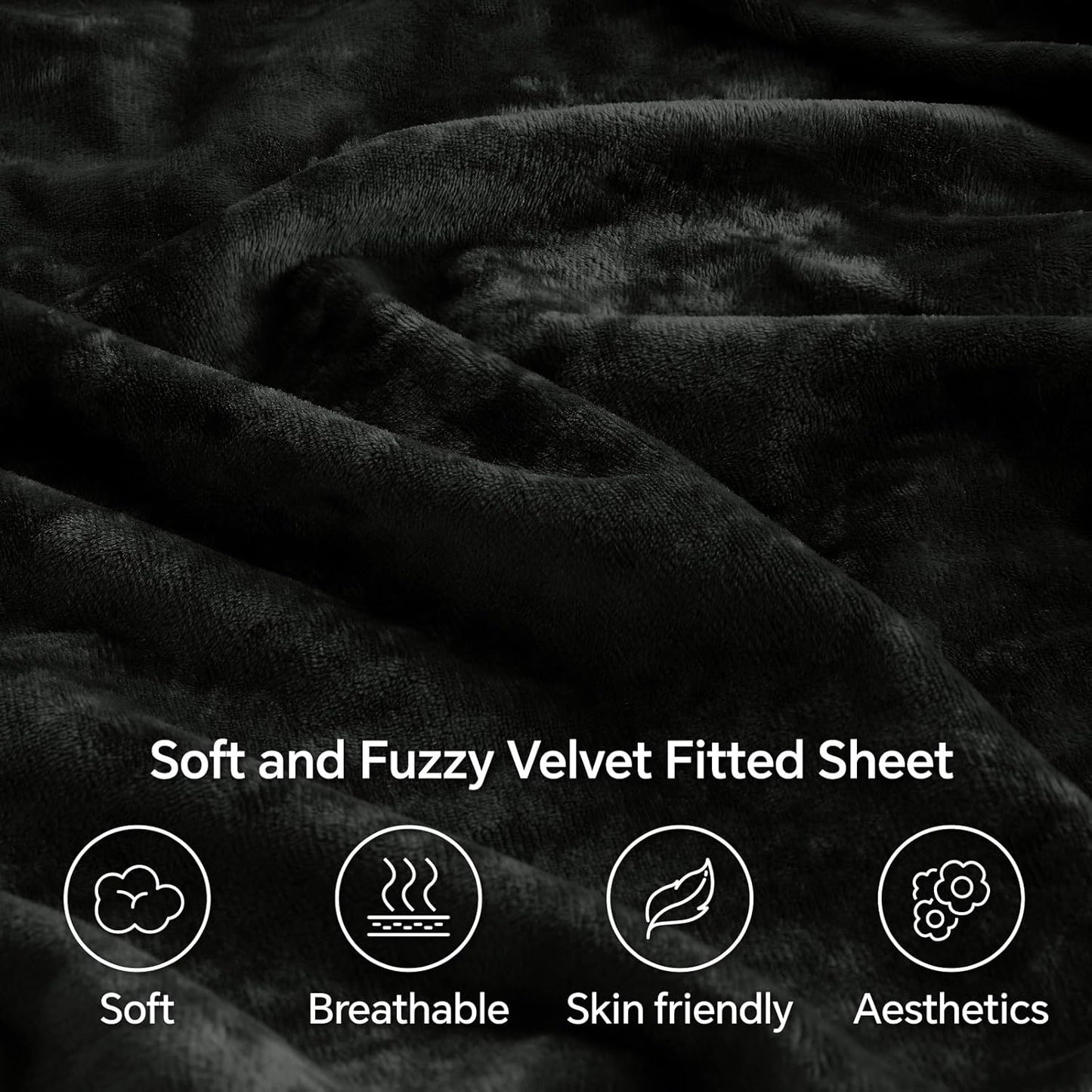 4 Piece Velvet Plush Flannel Sheet Set