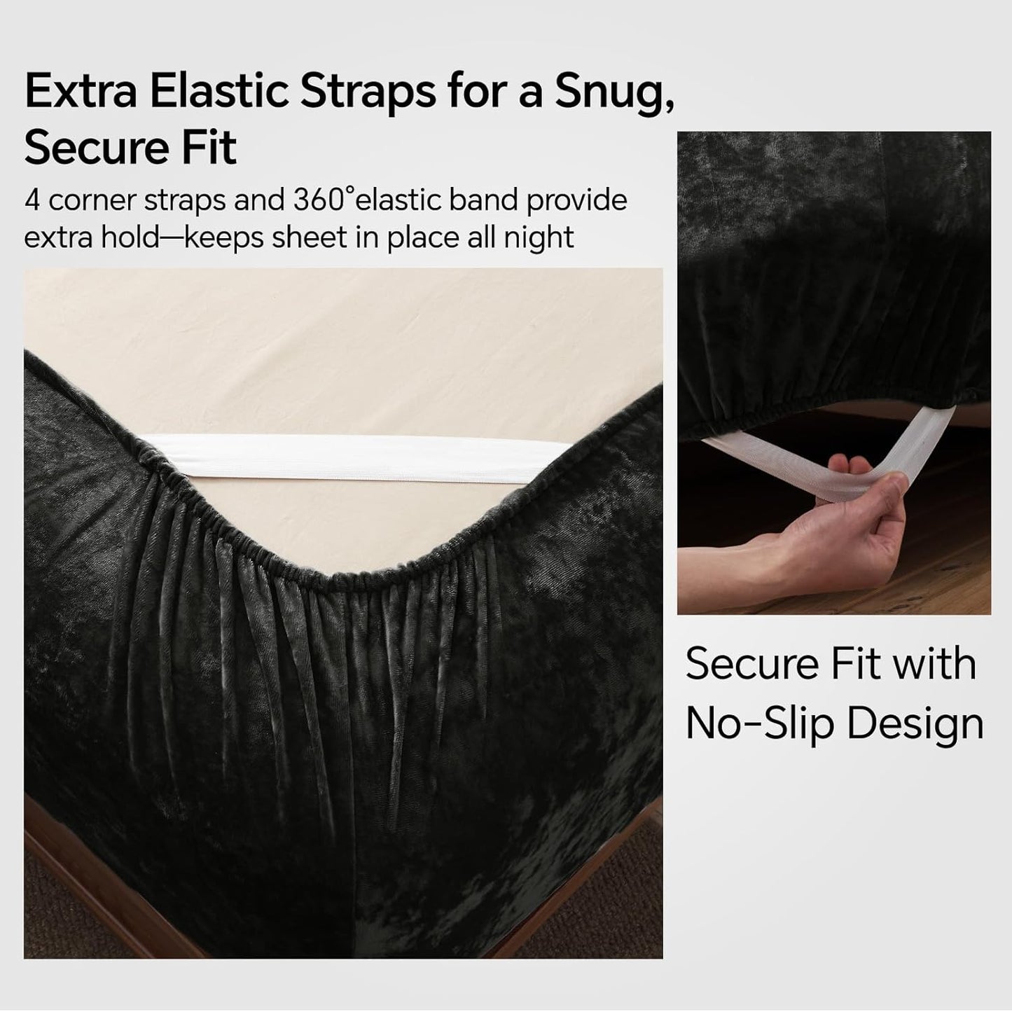 4 Piece Velvet Plush Flannel Sheet Set